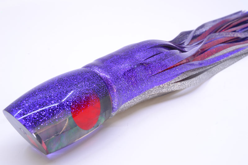 TANTRUM Lures Tahitian MOP Purple Back Large Bandit 12" 10oz Skirted Purple-Silver