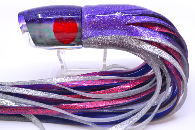 TANTRUM Lures Tahitian MOP Purple Back Large Bandit 12" 10oz Skirted Purple-Silver
