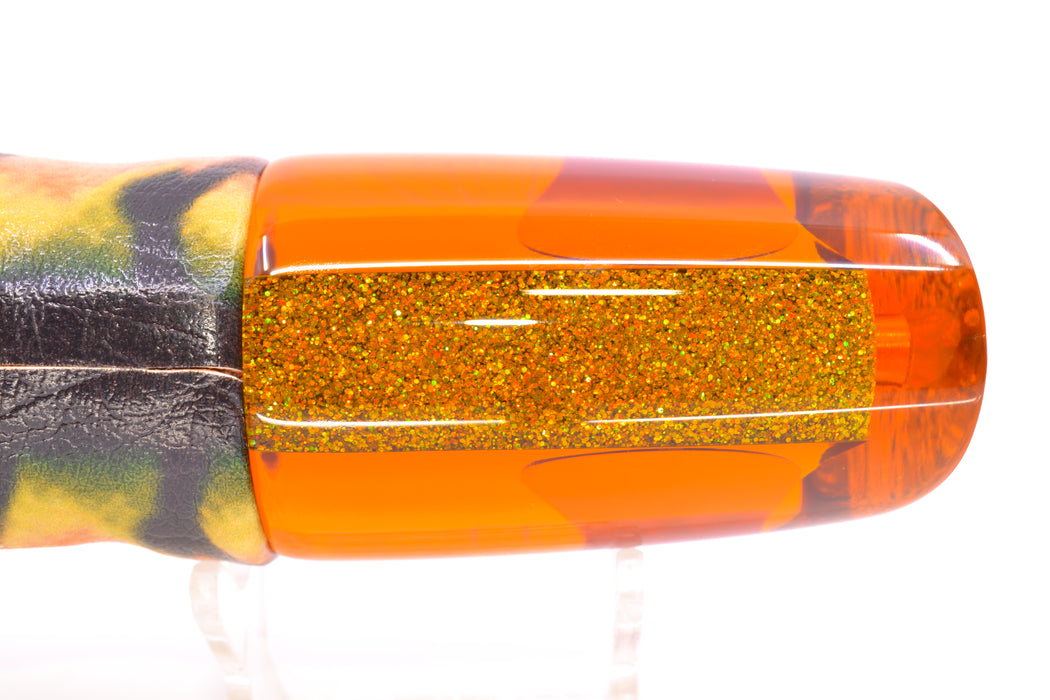 Koya Lures Amber Rainbow Starburst Straight Runner 12" 8.3oz ALV Vinyl Fire Mackerel