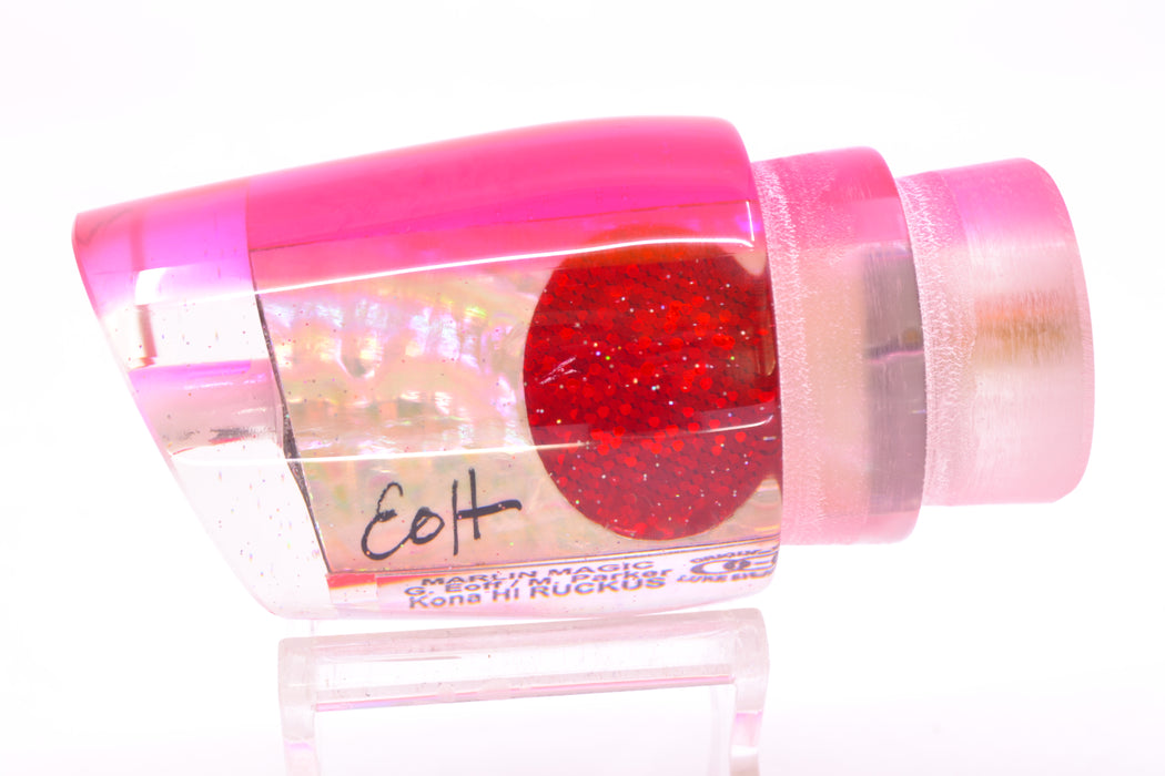 Marlin Magic Lures White Awabi Pink Back Red Eyes Ruckus 12" 7.2oz