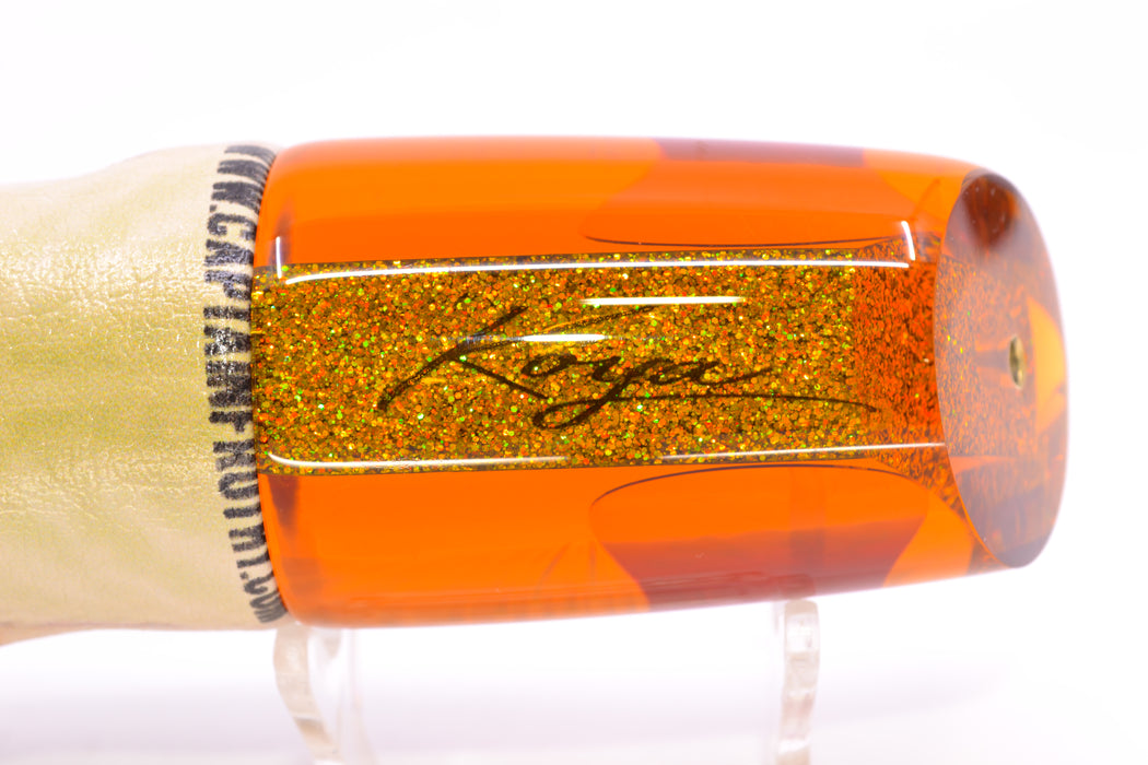 Koya Lures Amber Rainbow Starburst Straight Runner 12" 8.3oz ALV Vinyl Fire Mackerel