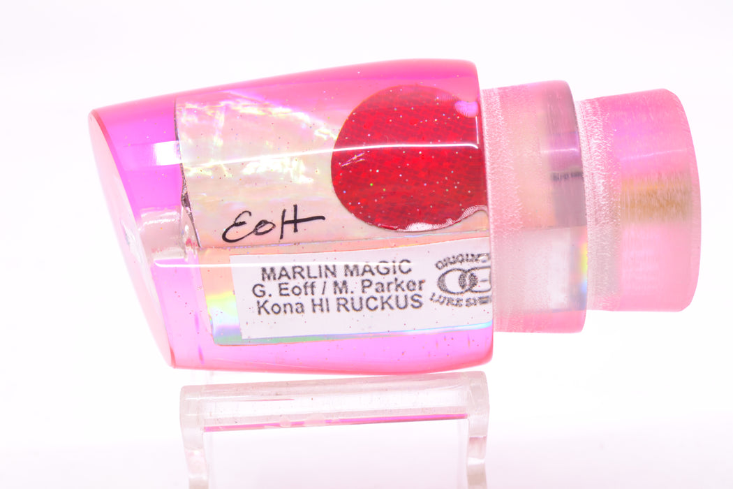 Marlin Magic Lures White Awabi Pink Back Red Eyes Ruckus 12" 7.2oz