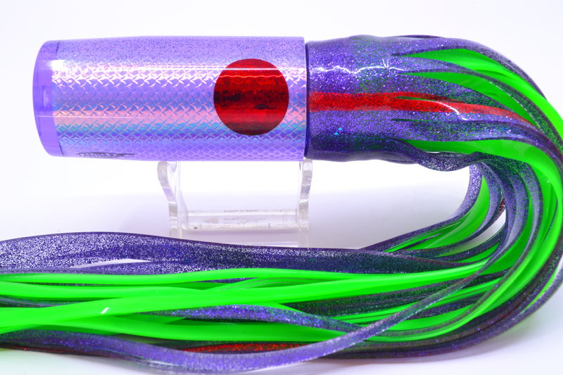 TANTRUM Lures Purple Rainbow Scale Purple Back Large AMN 12" 7.5oz Skirted Purple/Green