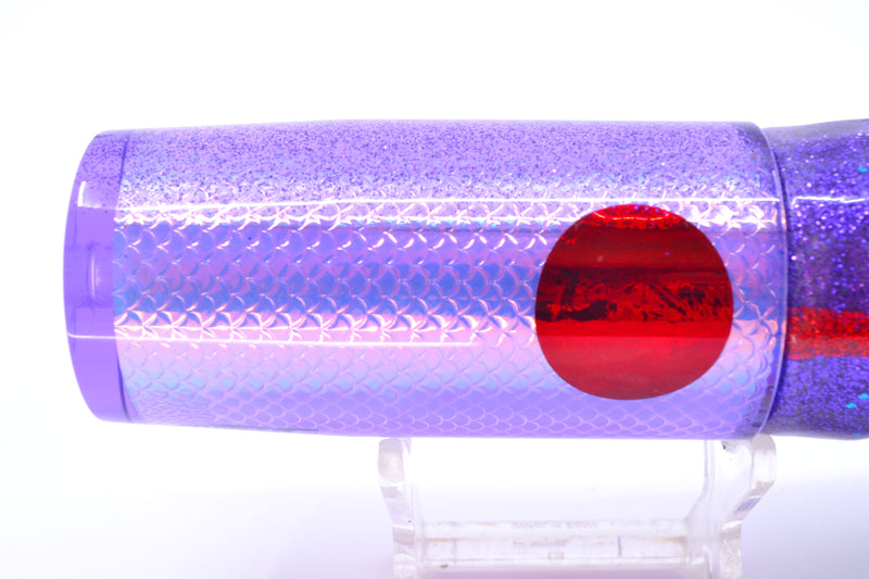 TANTRUM Lures Purple Rainbow Scale Purple Back Large AMN 12" 7.5oz Skirted Purple/Green