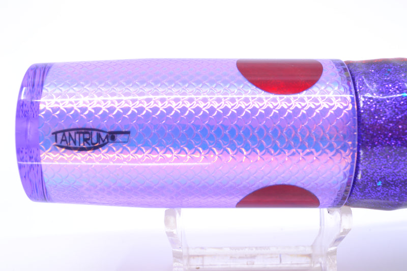 TANTRUM Lures Purple Rainbow Scale Purple Back Large AMN 12" 7.5oz Skirted Purple/Green