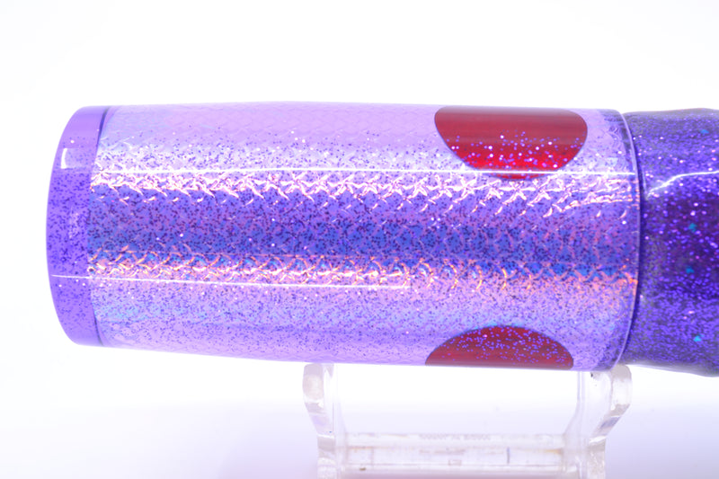 TANTRUM Lures Purple Rainbow Scale Purple Back Large AMN 12" 7.5oz Skirted Purple/Green