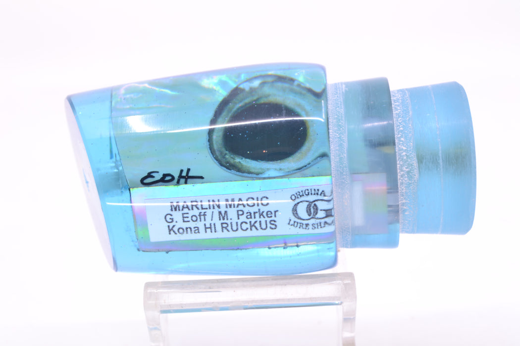 Marlin Magic Lures Ice Blue Awabi Taxi Eyes Ruckus 12" 7.2oz