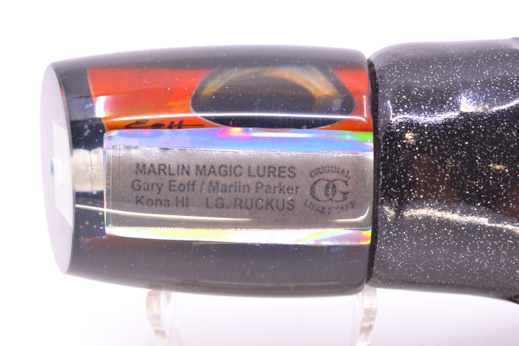 Marlin Magic Orange MOP Black Back Taxi Eyes Large Ruckus 14" 13oz Vinyl Black