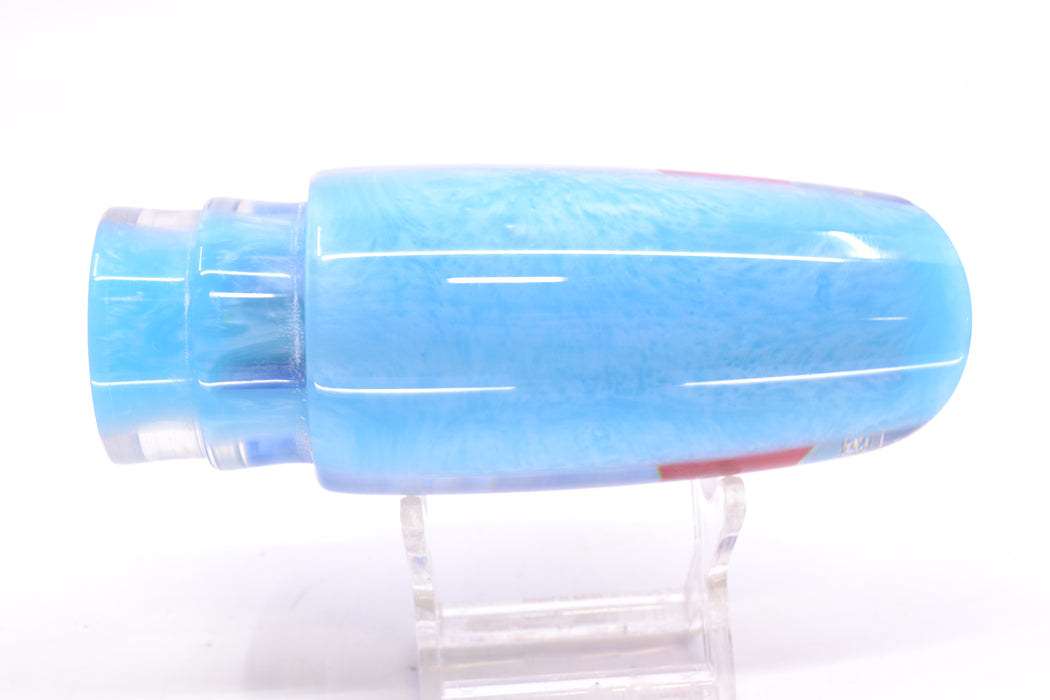 Koya Lures Ice Blue Pearl Ice Blue Back Red Eyes Medium Poi Dog 14" 7.5oz