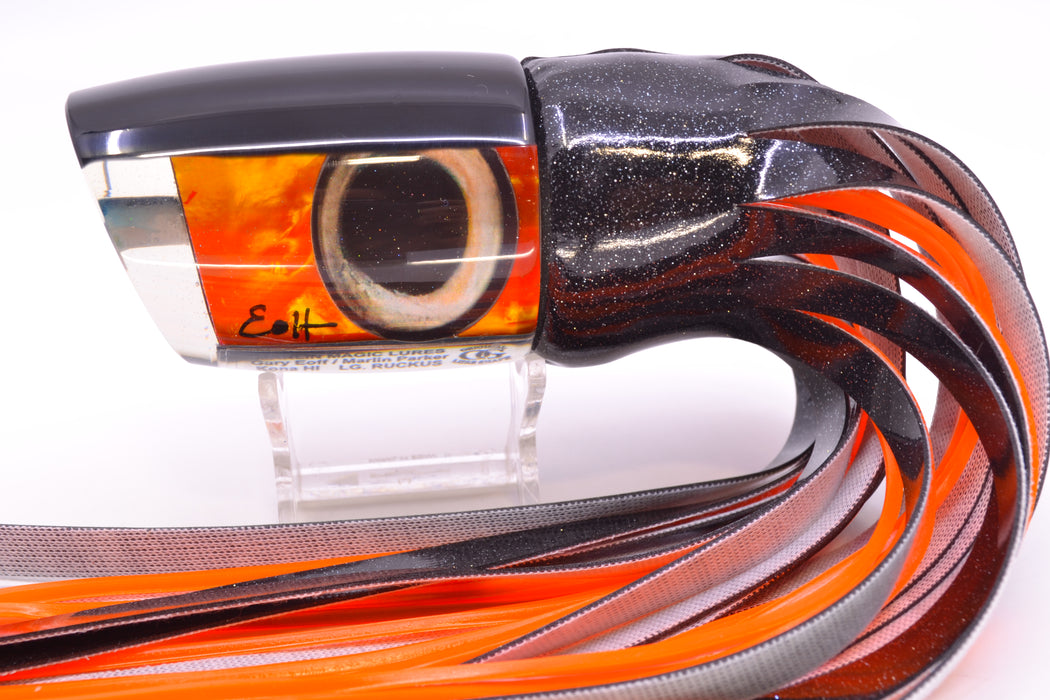 Marlin Magic Orange MOP Black Back Taxi Eyes Large Ruckus 14" 13oz Vinyl Black