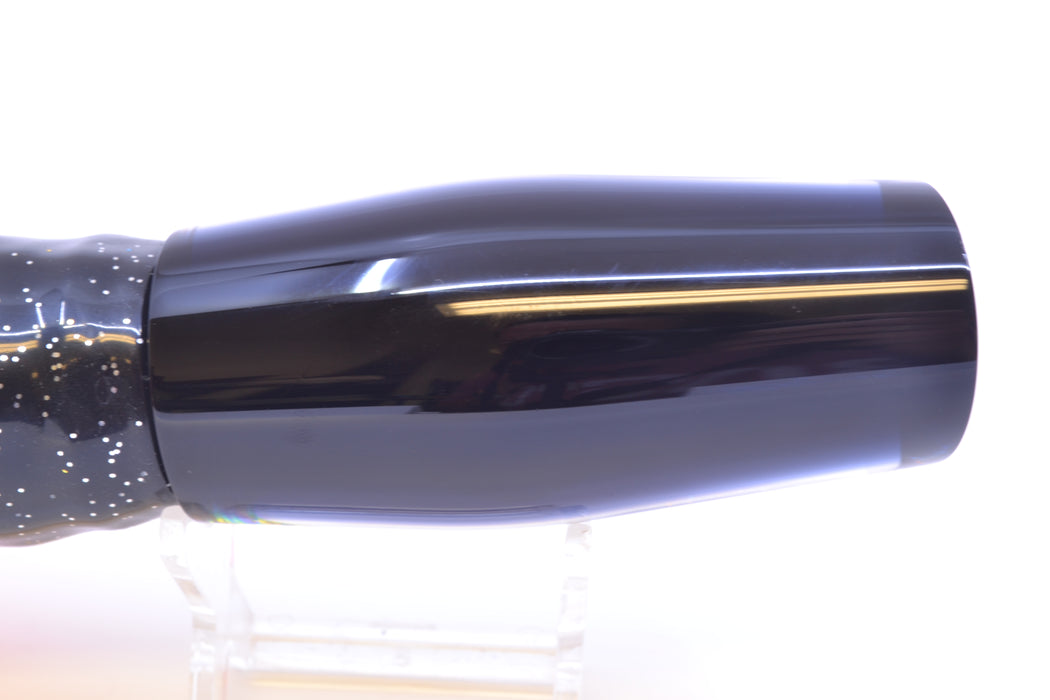 Moyes Lures Fire Dichro Black Back Medium Dark-N-Stormy 12" 8.5oz Skirted *The People's Pick*