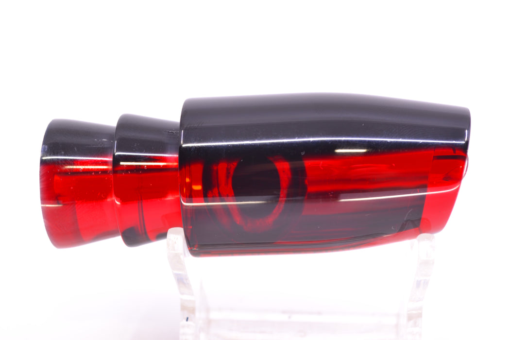 Moyes Lures Red Mirrored Black Back Taxi Eyes Small Plunger 9" 3oz