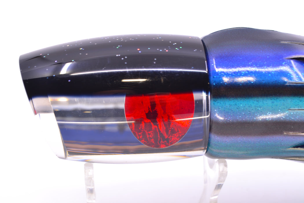 TANTRUM Lures Clear Mirrored Black Back Red Eyes Large Bandit 12" 7.8oz FT Vinyl Skipjack GZE