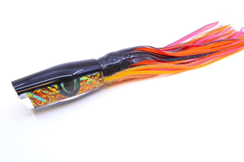 Moyes Lures Fire Dichro Black Back Medium Dark-N-Stormy 12" 8.5oz Skirted *The People's Pick*