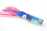 Coggin Lures Clear Mirrored Blue Back 70's Peanut Swimmer 4.5" 1oz Blue-White-Pink
