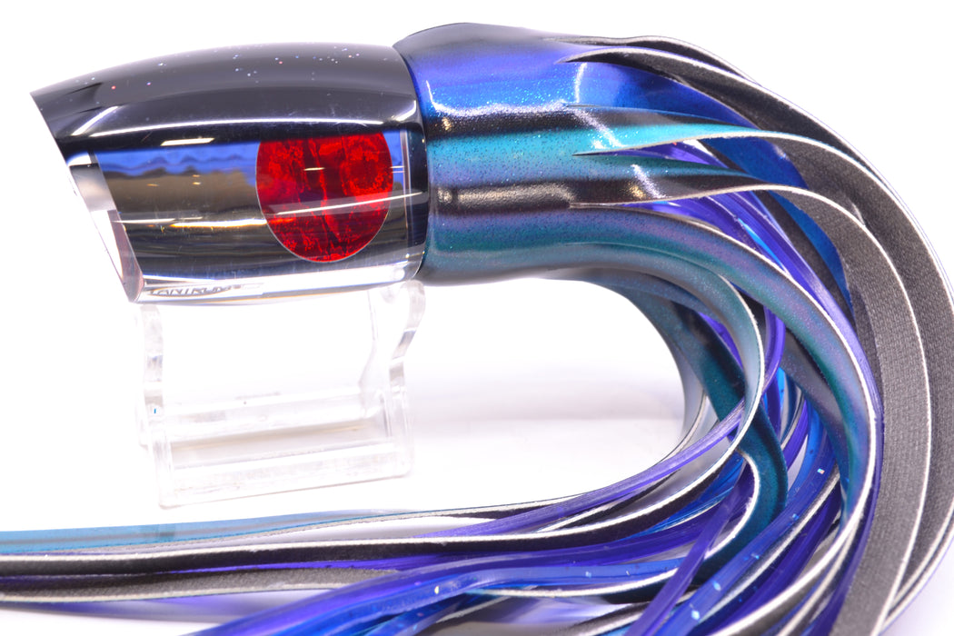 TANTRUM Lures Clear Mirrored Black Back Red Eyes Large Bandit 12" 7.8oz FT Vinyl Skipjack GZE