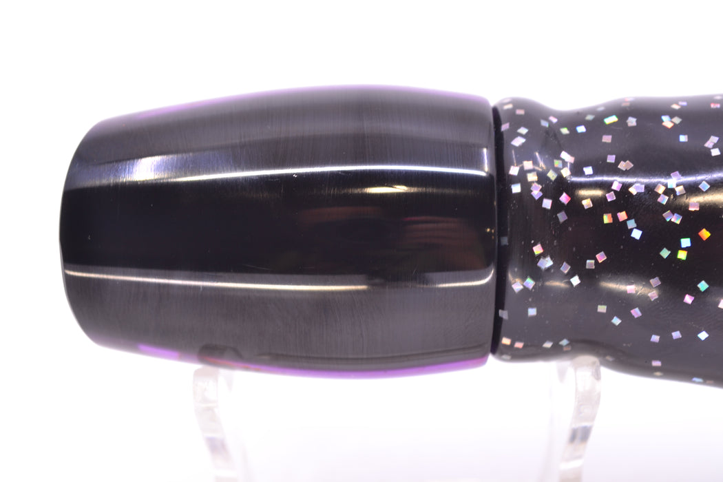 Marlin Magic Lures Purple Awabi Black Back Taxi Eyes Baby Ruckus 10" 6.5oz Skirted Black