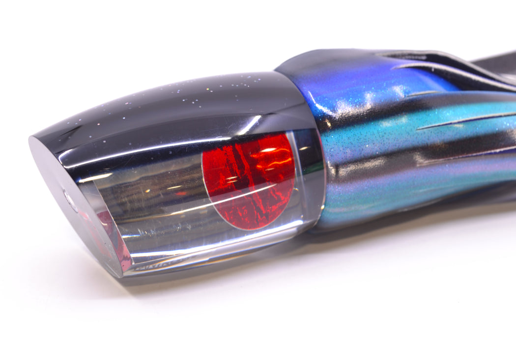 TANTRUM Lures Clear Mirrored Black Back Red Eyes Large Bandit 12" 7.8oz FT Vinyl Skipjack GZE