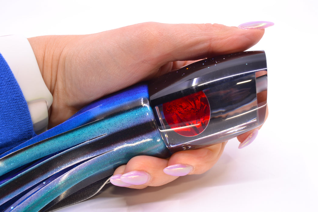 TANTRUM Lures Clear Mirrored Black Back Red Eyes Large Bandit 12" 7.8oz FT Vinyl Skipjack GZE