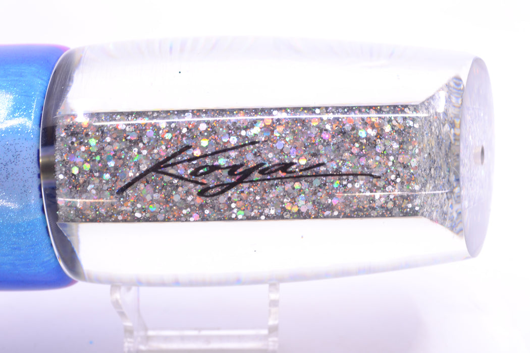 Koya Lures Silver Starburst XL Poi Dog Teaser 26.5oz FT Vinyl Blue Dream *MINOR CHIP*