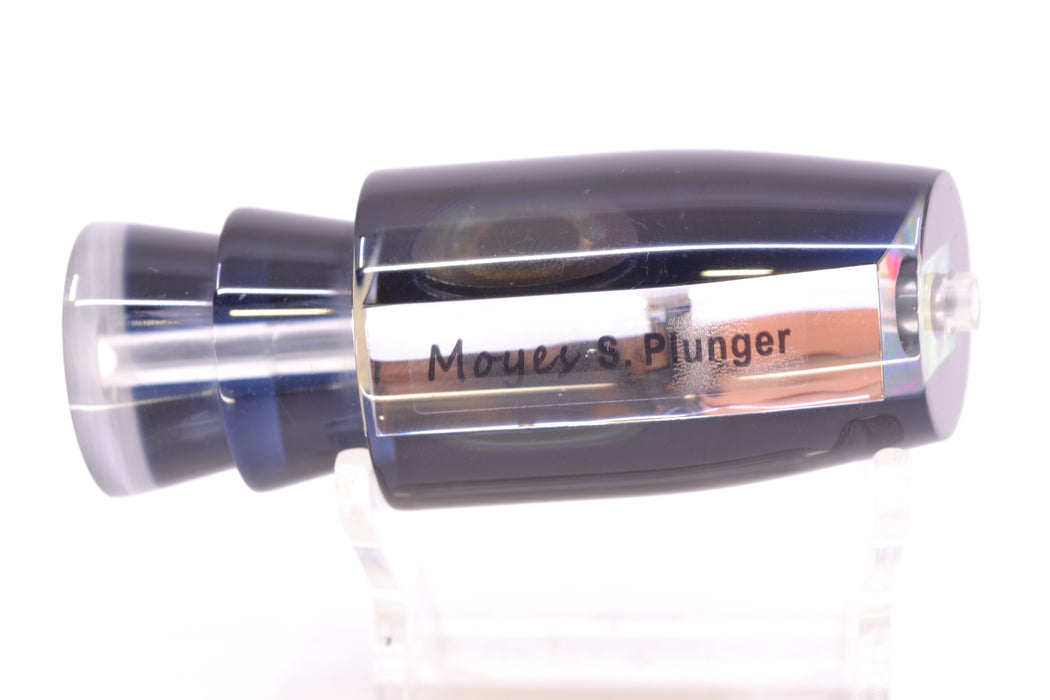 Moyes Lures Clear Mirrored Black Back Taxi Eyes Small Plunger 9" 3oz