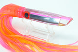 Coggin Lures Mirrored Silver Glitter-Pink Back Pencil Stick Swimmer 5.5" 2oz Pink-Yellow