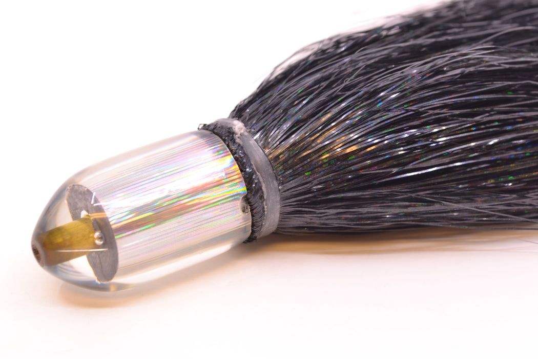 Joe Yee Lures by KEGZ Silver Rainbow Pearl Dum Dum Bullet 7" 2.5oz Strobez Black/Purple