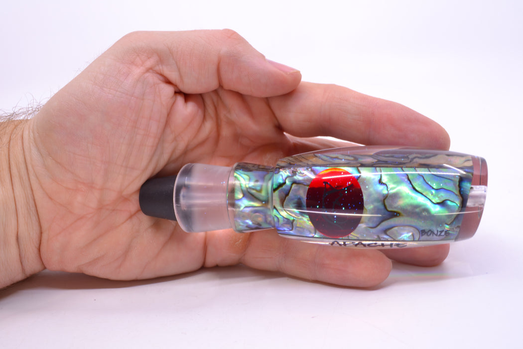 Bonze Lures Paua Shell Red Eyes Apache 9" 3oz