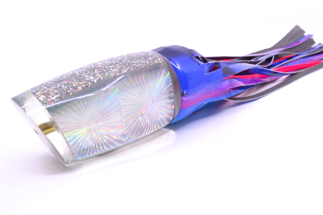 Koya Lures Silver Starburst XL Poi Dog Teaser 26.5oz FT Vinyl Blue Dream *MINOR CHIP*