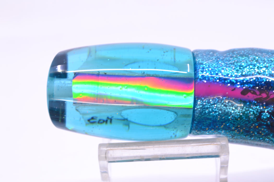 Marlin Magic Ice Blue Awabi Baby Ruckus 10" 6.5oz Skirted Blue-Silver/Green-Gold