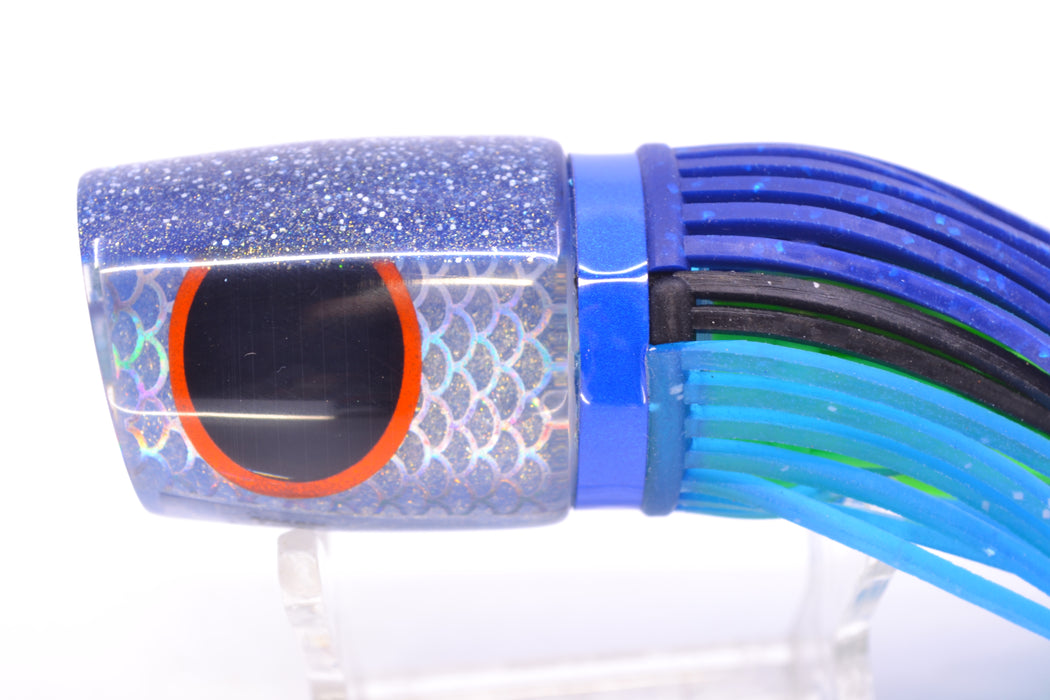 Amaral Lures Silver Pearl Rainbow Scale Blue Back Krait 10" 3.5oz