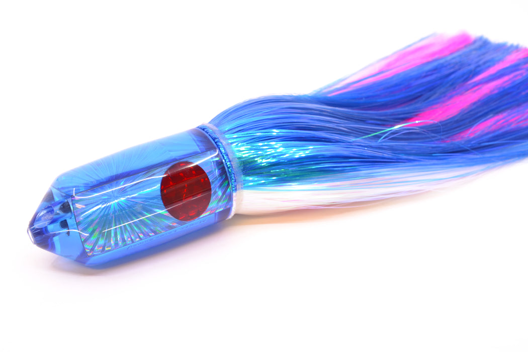 Moyes Lures Blue Rainbow Starburst 2-Hole Large Sniper Jet 12" 12oz Strobez Blue-White