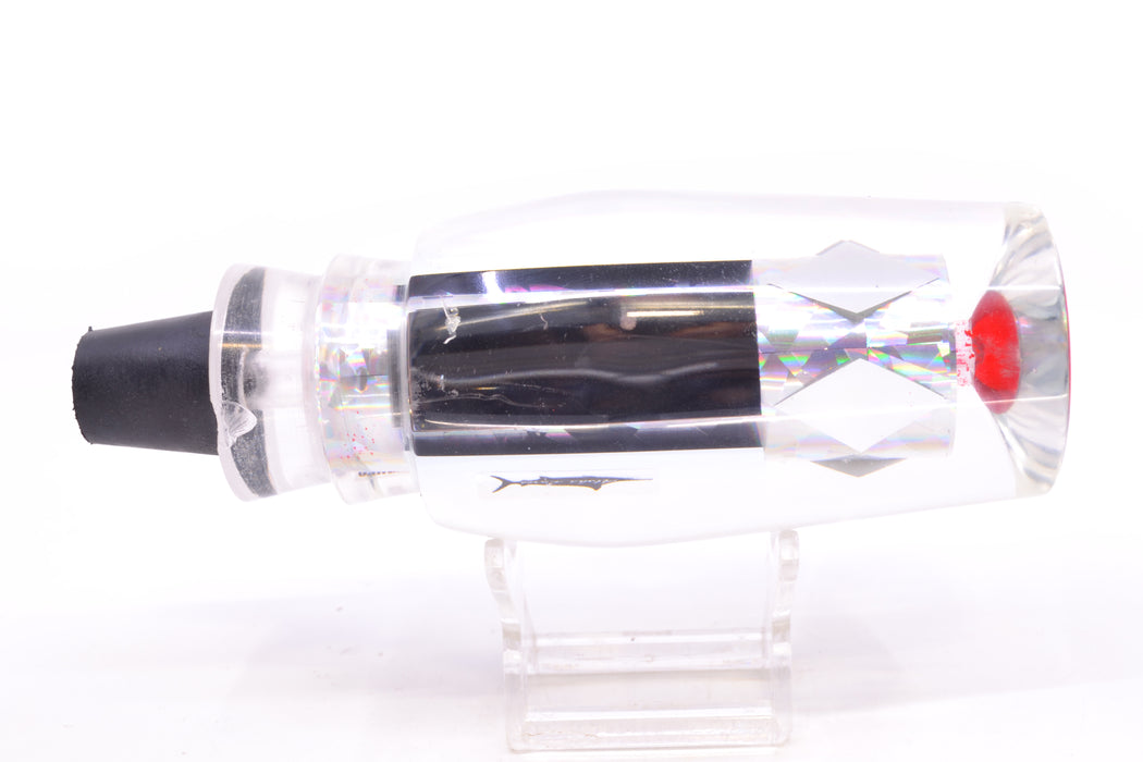 Aloha Lures Clear Mirrored Silver Rainbow Flake Kona Mongo 14" 8.7oz Near New Pre-Owned