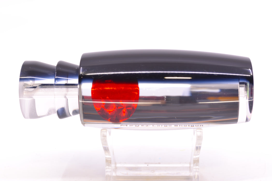 Moyes Lures Clear Mirrored Black Back Red Eyes Large Shotgun 12" 4.7oz