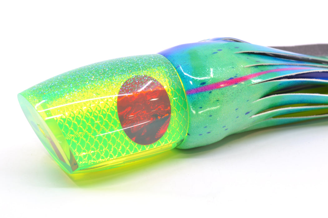 TANTRUM Lures Chartreuse Rainbow Scale Ice Blue Back Large Bandit 12" 7.8oz FT Vinyl GZE