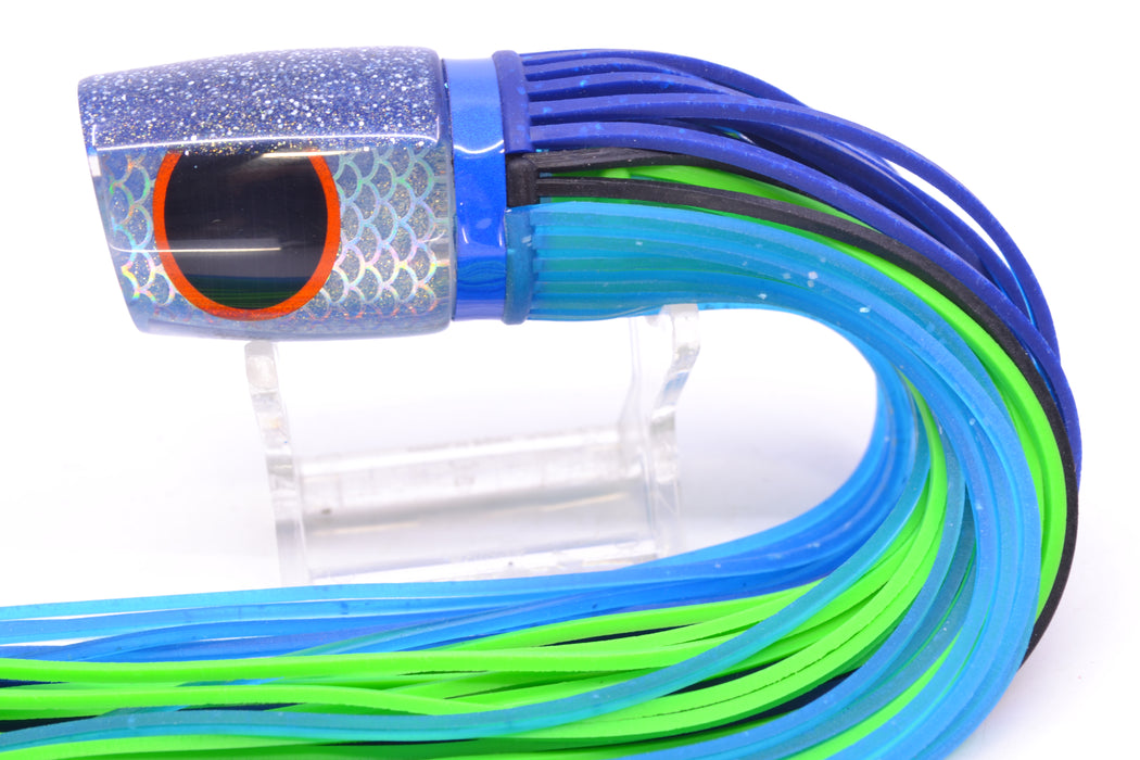 Amaral Lures Silver Pearl Rainbow Scale Blue Back Krait 10" 3.5oz