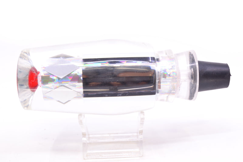 Aloha Lures Clear Mirrored Silver Rainbow Flake Kona Mongo 14" 8.7oz Near New Pre-Owned