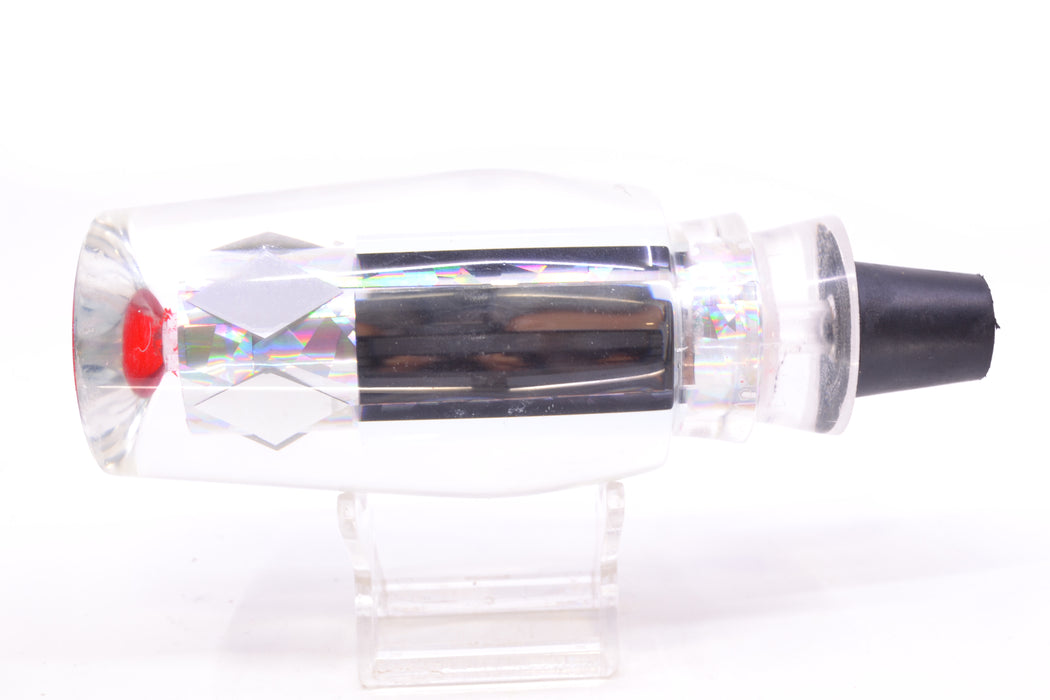 Aloha Lures Clear Mirrored Silver Rainbow Flake Kona Mongo 14" 8.7oz Near New Pre-Owned