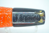 Coggin Lures Black-Silver Glitter Orange Back 4-Hole Small Slant Invert 9" 5oz Skirted Orange