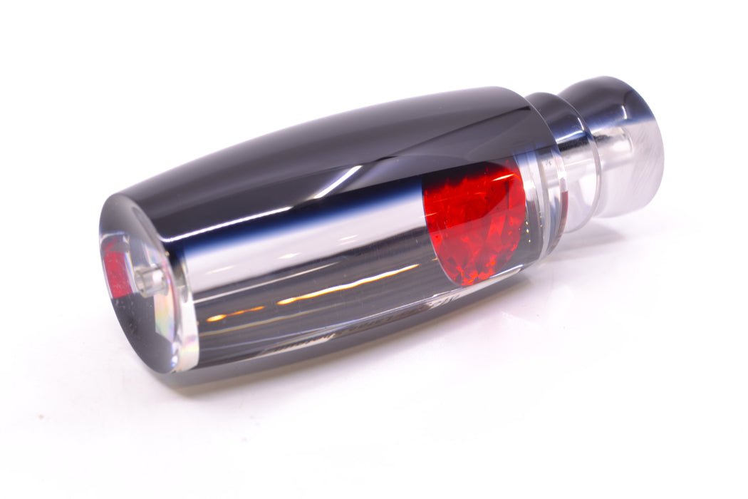 Moyes Lures Clear Mirrored Black Back Red Eyes Large Shotgun 12" 4.7oz