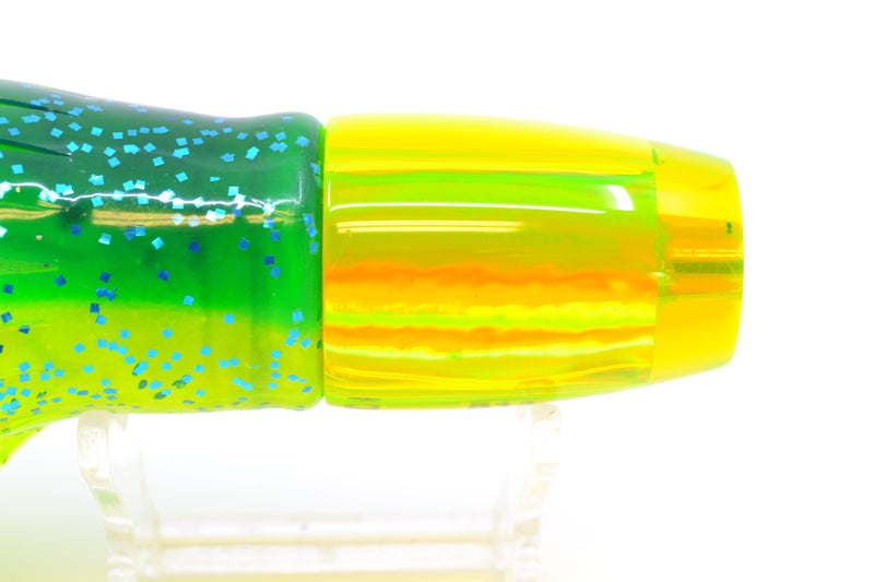 Koya Lures Chartreuse Rainbow JP 511 9" 4oz Skirted Mahi