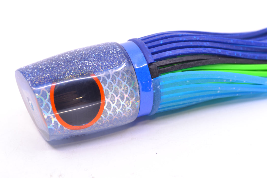 Amaral Lures Silver Pearl Rainbow Scale Blue Back Krait 10" 3.5oz