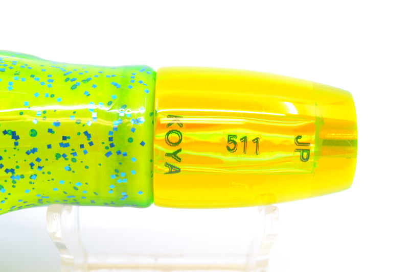 Koya Lures Chartreuse Rainbow JP 511 9" 4oz Skirted Mahi