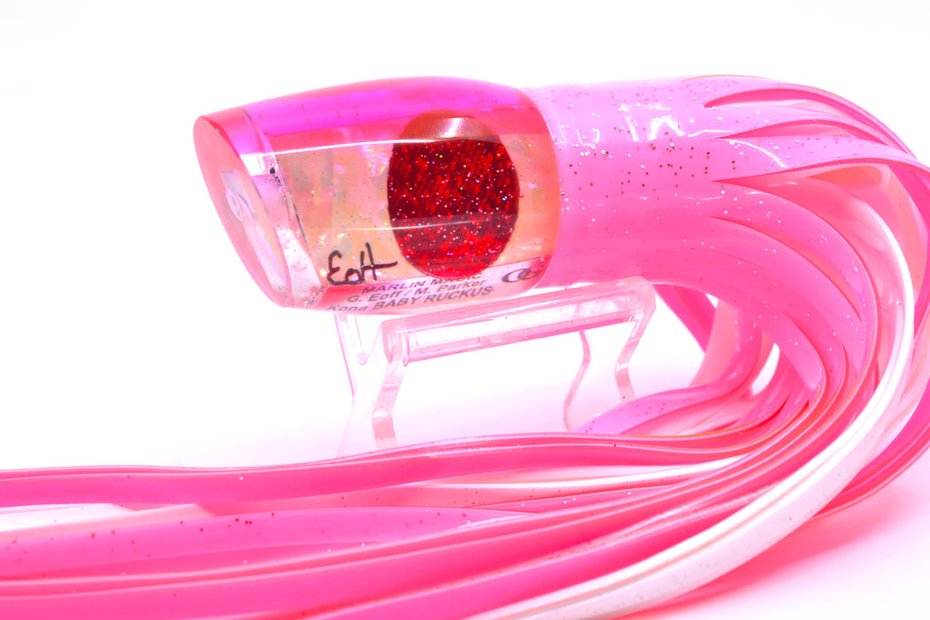 Marlin Magic White Awabi Pink Back Red Eyes Baby Ruckus 10" 6.5oz Skirted Pink/White