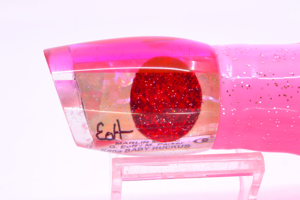 Marlin Magic White Awabi Pink Back Red Eyes Baby Ruckus 10" 6.5oz Skirted Pink/White