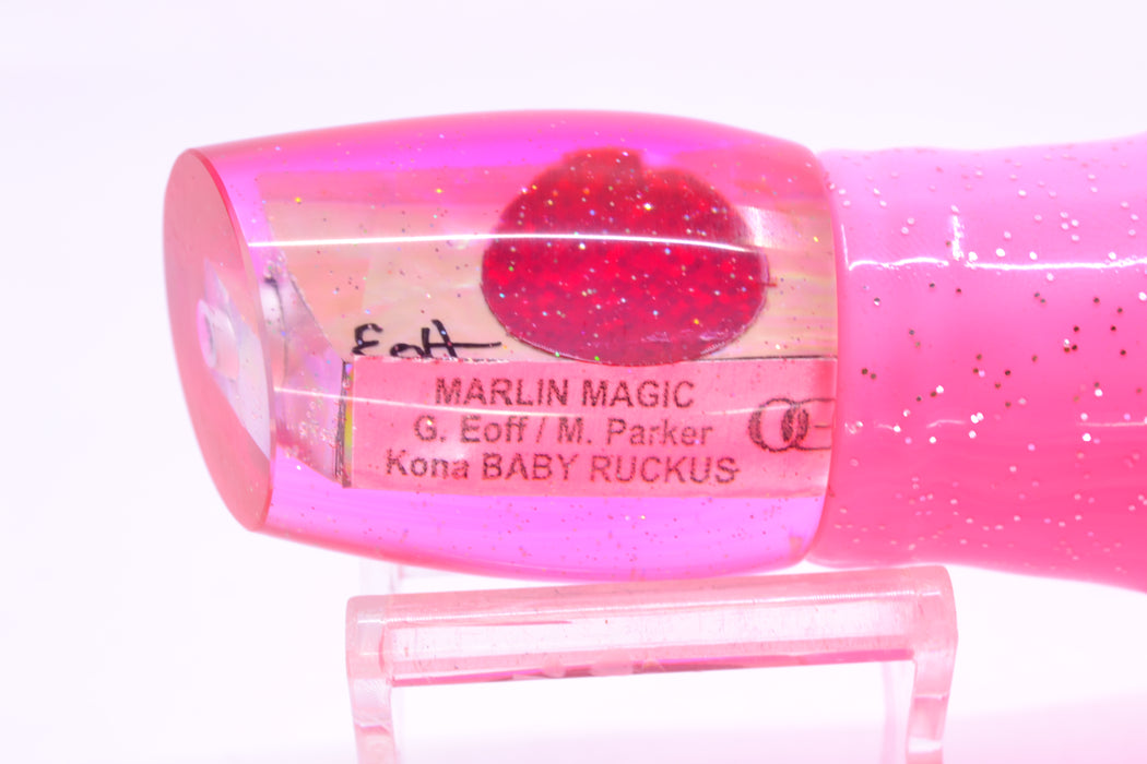 Marlin Magic White Awabi Pink Back Red Eyes Baby Ruckus 10" 6.5oz Skirted Pink/White