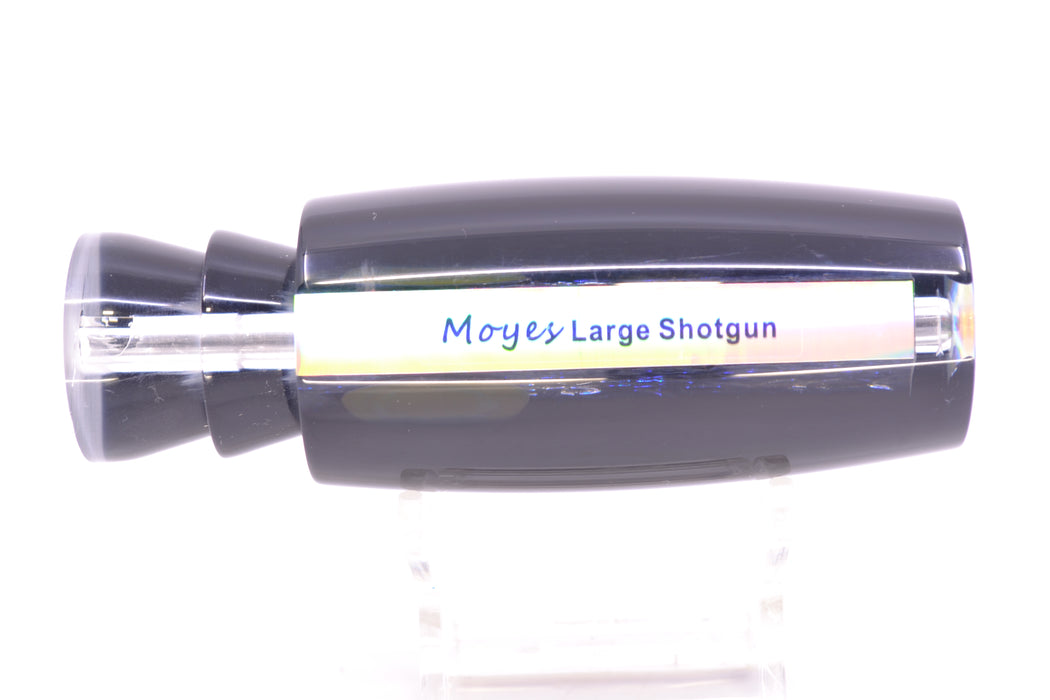 Moyes Lures Blue-Green Oil Slick Black Back Taxi Eyes Large Shotgun 12" 4.7oz