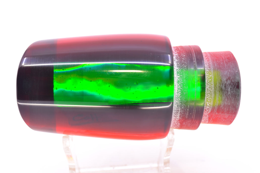 Marlin Magic Lures "Rasta" Yellow Awabi Green-Red Back Red Eyes Ruckus 12" 7.2oz