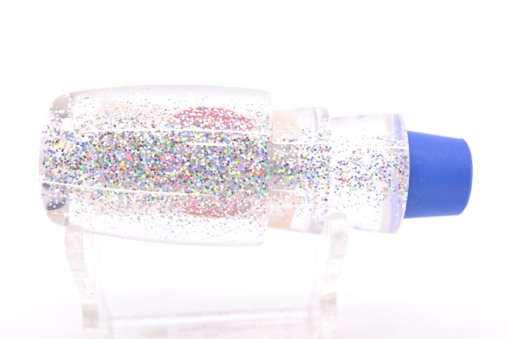 TANTRUM Lures White MOP Silver Back Red Eyes Small Bandit 7" 1.5oz GZE