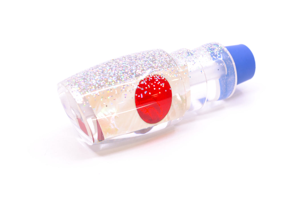 TANTRUM Lures White MOP Silver Back Red Eyes Small Bandit 7" 1.5oz GZE